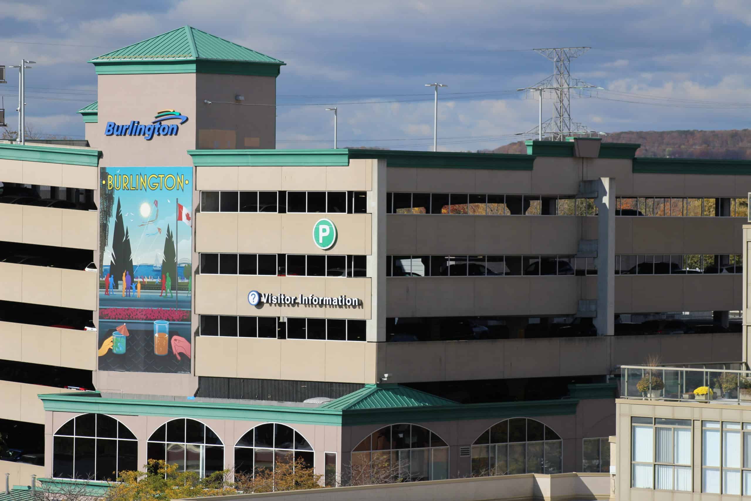 Downtown Parking Garage on Locust St. and Lakeshore Rd.