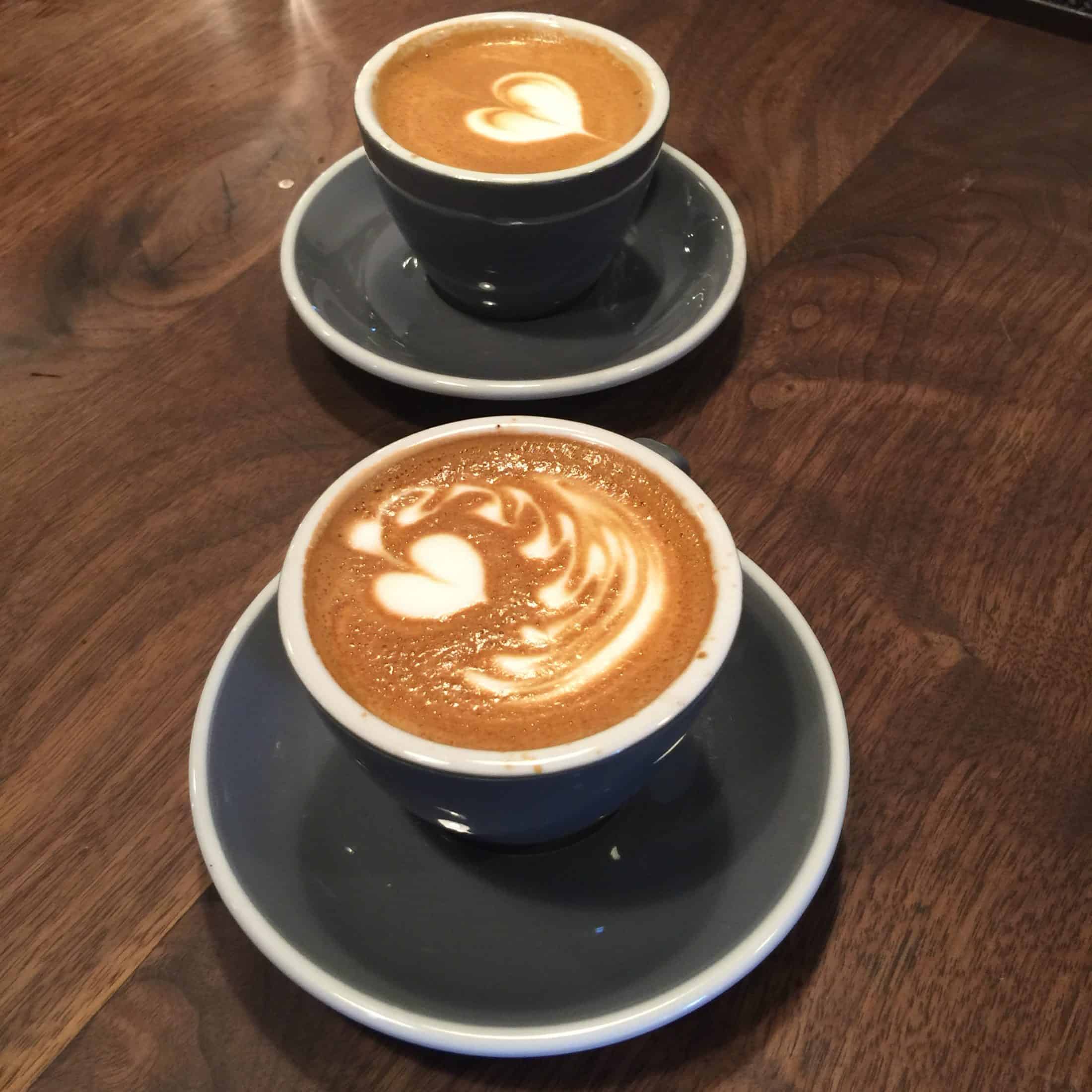 Coffee cups with beautiful designs